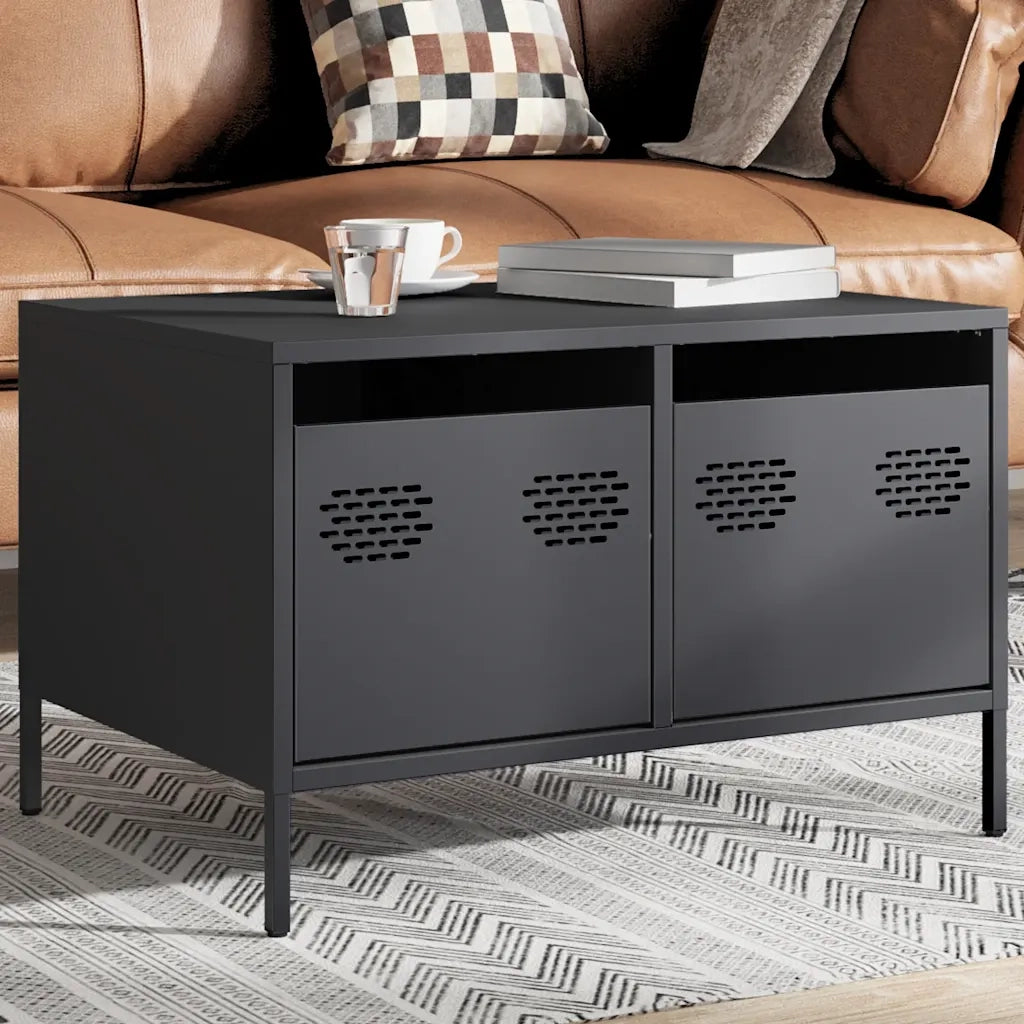Mobile TV | Armadietto TV | Mobile Porta TV Antracite 68x50x43,5 cm in Acciaio Laminato a Freddo