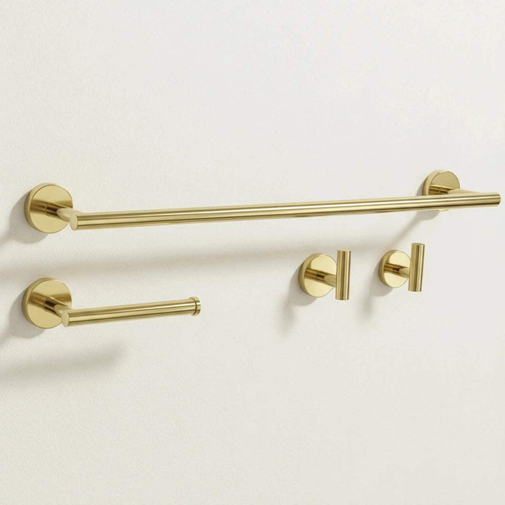 Set Accessori Da Bagno Ari Gold 4 Pezzi