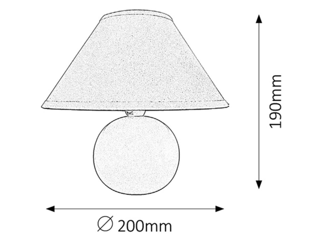 Lampada da comodino paralume arancione E14 Ariel Rabalux