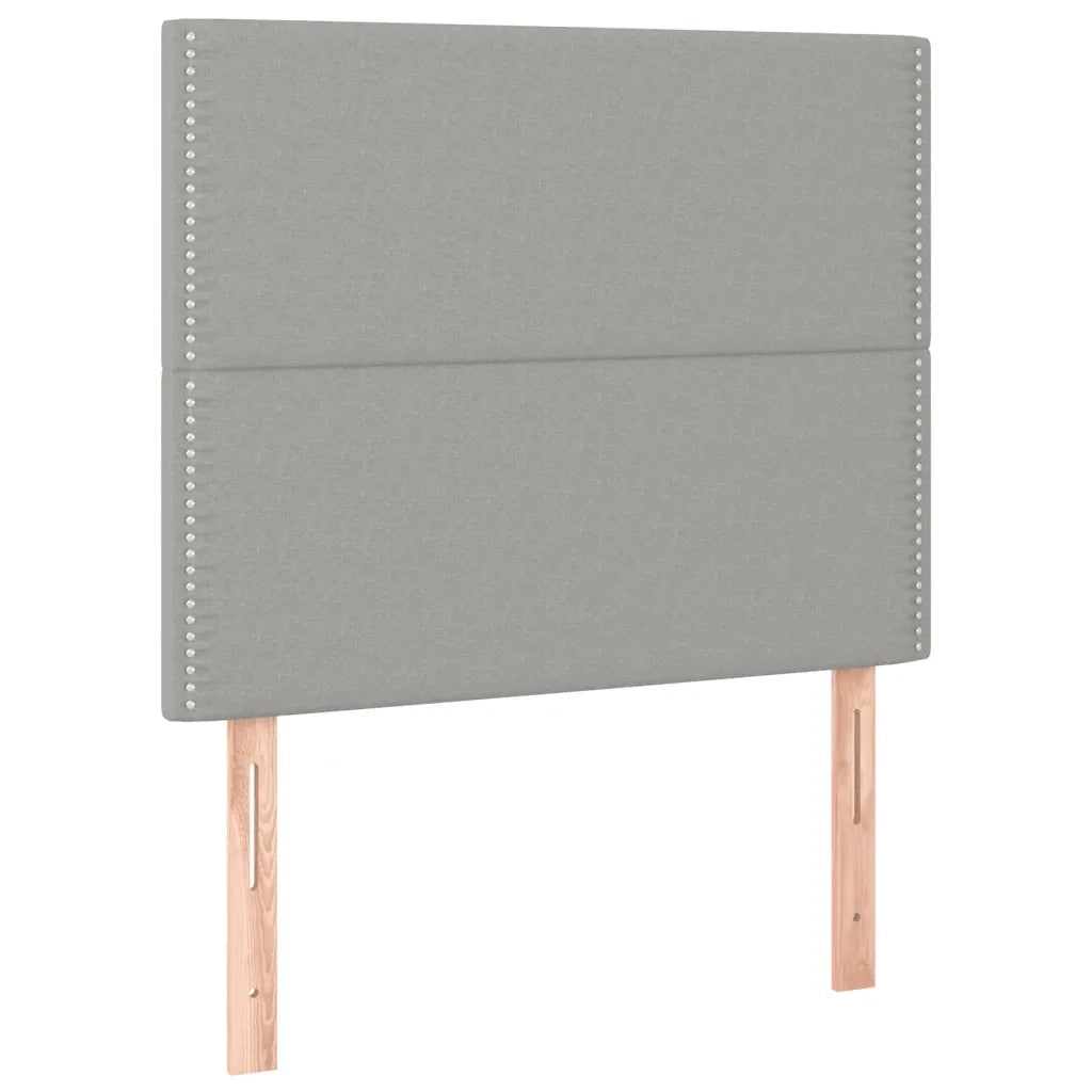 Letto singolo | Letto per adulti | Giroletto senza Materasso Grigio Chiaro 90x200 cm Tessuto