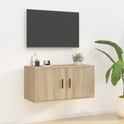 Mobile Porta TV a Parete-Mobile per TV-Credenza TV rovere sonoma 80x34,5x40 cm