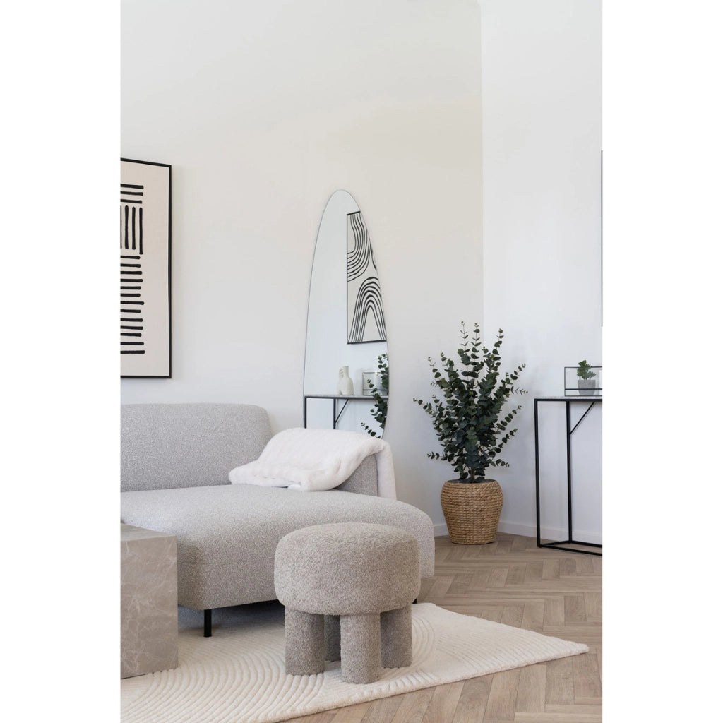 Tappeto Rettangolare Pune, Bianco, Poliestere, 160x230x1 cm