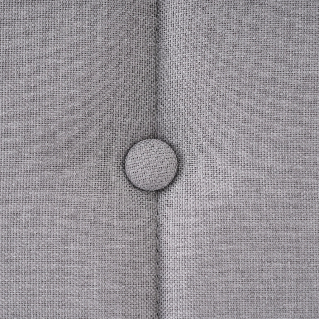 letto imbottito lino grigio 90 x 200 cm