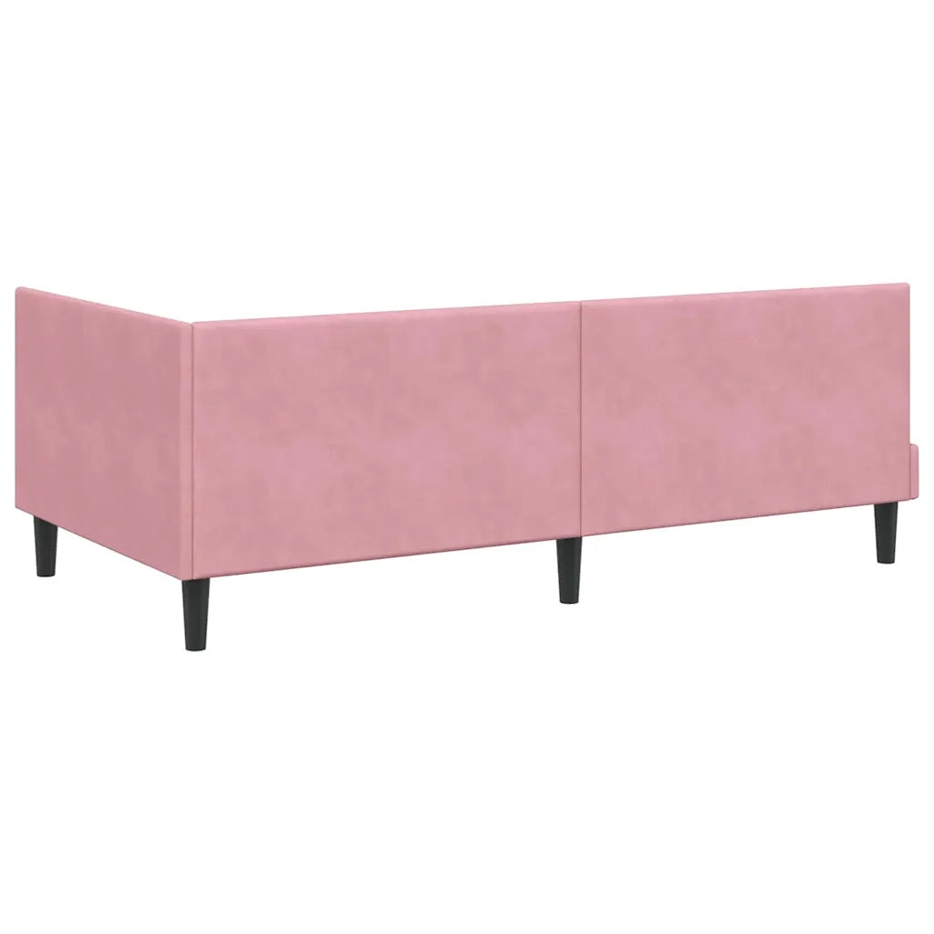 Struttura Letto Angolare con Materasso 2 pcs Grigio Velluto 3393991