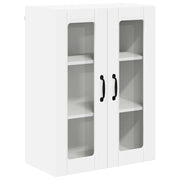 Pensile da cucina | Mobile in vetro da parete LUCCA Bianco 60 x 31 x 80 cm