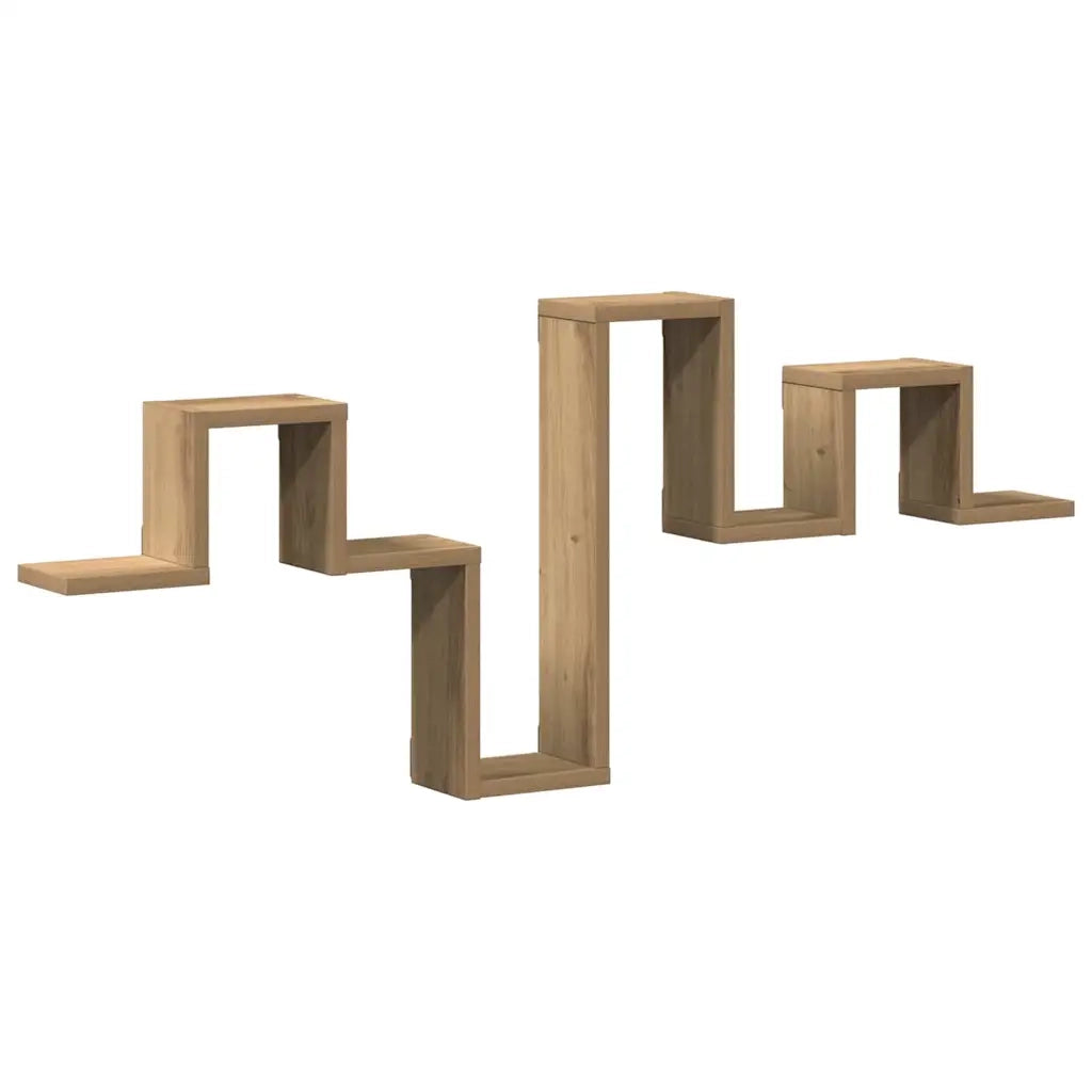 Scaffale da parete | Ripiano a parete | Mensola a parete Rovere artigianale 104,5 x 43 x 10 cm