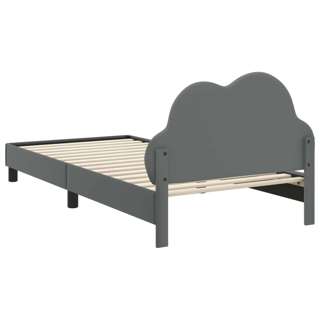 Struttura letto bambini con testata-Giroletto per bambini Grigio Chiaro 90 x 200 cm 354410
