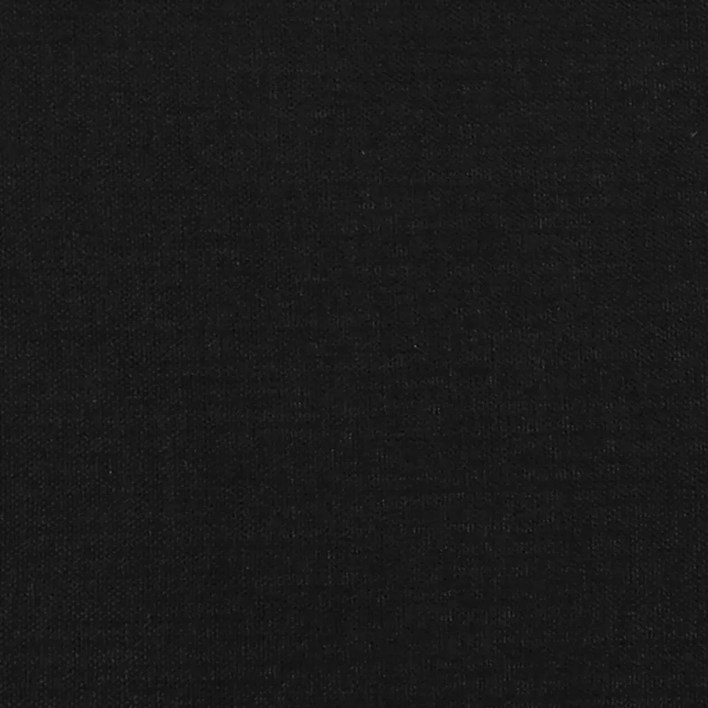 Testiera | Testata ad Orecchio Nera 83 x 23 x 78/88 cm in Tessuto