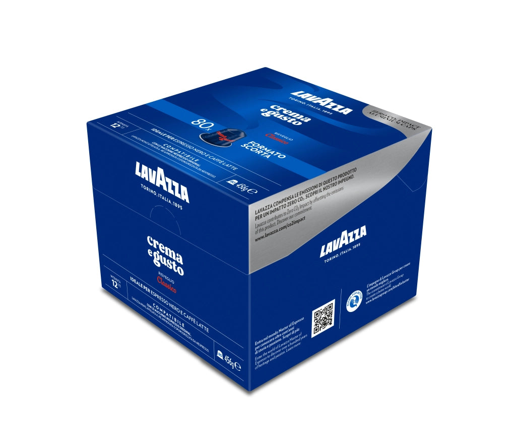 Lavazza Capsule Compatibili Nespresso Crema e Gusto, 80 Capsule