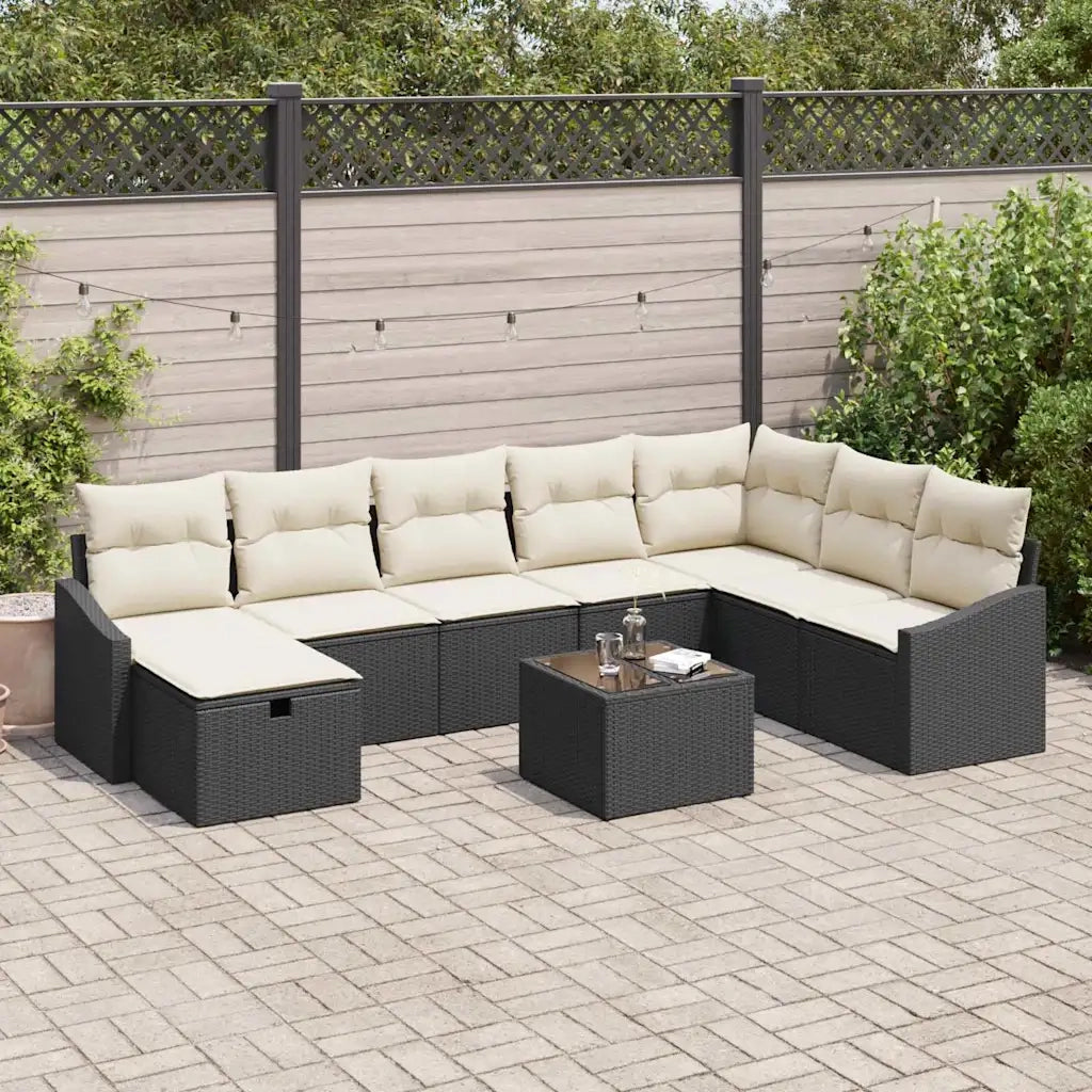 Set di divani con cuscino 8 pcs polyrattan