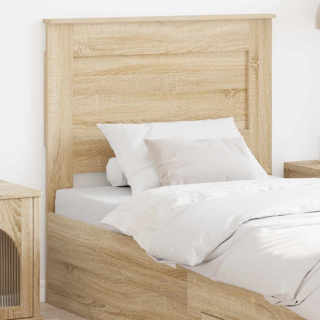 Testiera | Testata con Testiera | Testata Rovere Sonoma 75 cm Legno multistrato