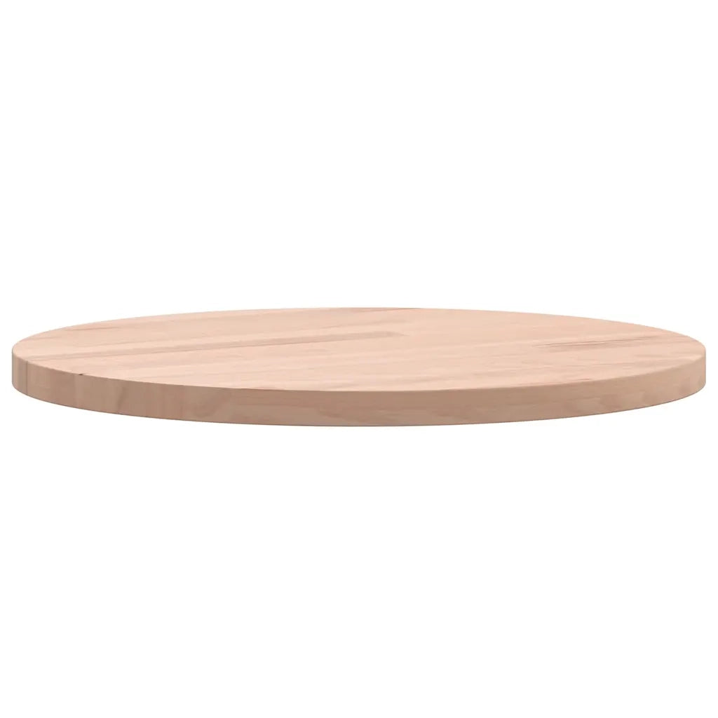Piano per Tavolo Ø30x1,5 cm Rotondo in Legno Massello di Faggio 355906