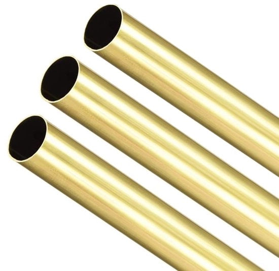 Tubi di rame 3 pezzi - tubo rondo - tubo senza saldatura - 300mm di lunghezza - 2,5mm di diametro esterno - 0,2mm di spessore di parete - materiale duraturo