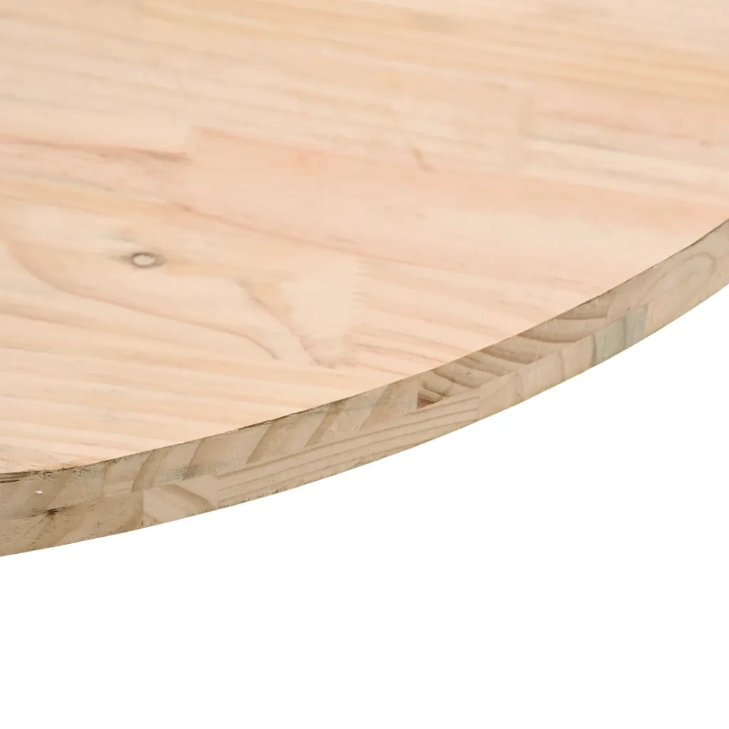 Piano Tavolo | Superficie Tavolo | Piano Scrivania Rotondo ?90x3 cm in Legno Massello di Pino