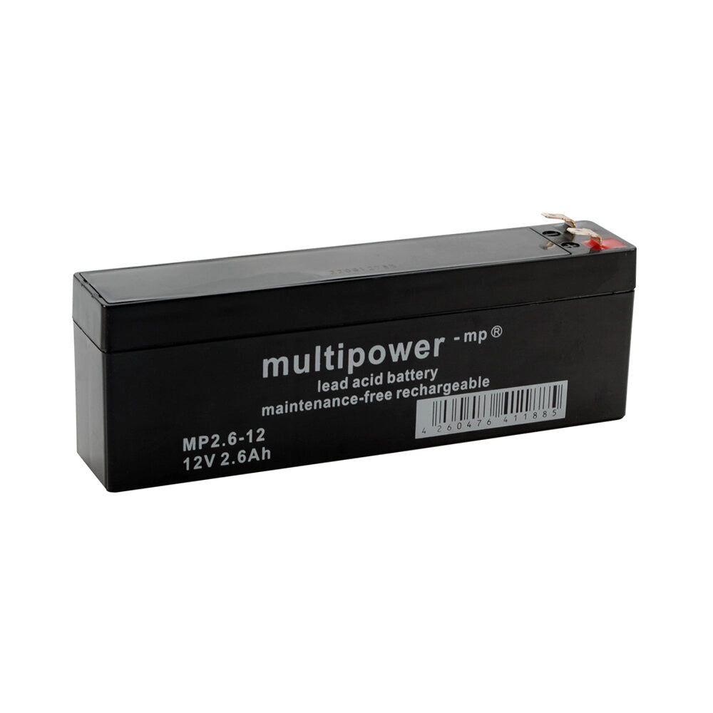 BATTERIA MP2.6-12 12V 2.6AH MULTIPOWER 178X34X66MM
