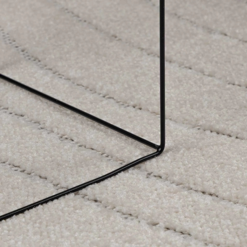 Tappeti per area | Tappeti a zone Rotondo PALMERAS Crema ? 200 CM Poliestere