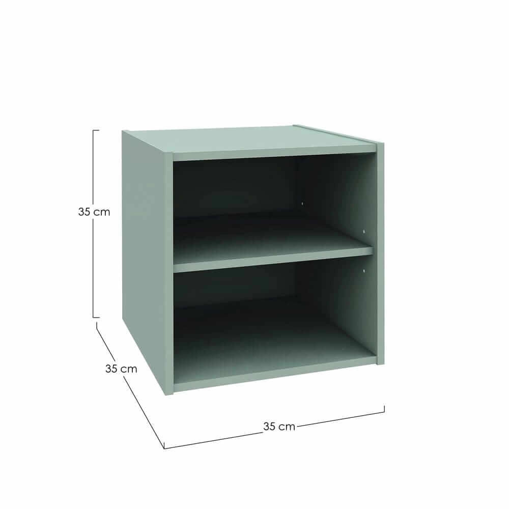 Cubo modulare con anta in legno composito per libreria - MATRIX PRO
