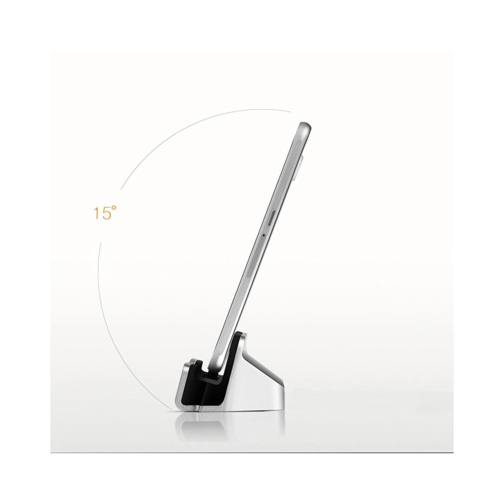 Trade Shop - Base Dock Caricabatterie X Attacco Micro Usb Supporto Tavolo Ricarica E Sync -