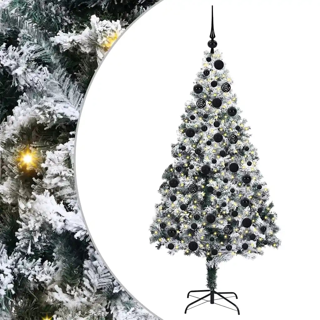 Albero di Natale artificiale con 300 LED Bianco 180 cm 3396963