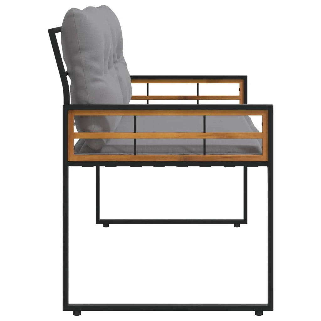 Panchetta in Legno a Strati Grigio chiaro 114 x 55 x 77 cm CFW5228365