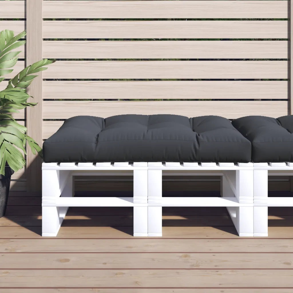 Cuscino per Pallet Antracite 120x80x12 cm in Tessuto 360513