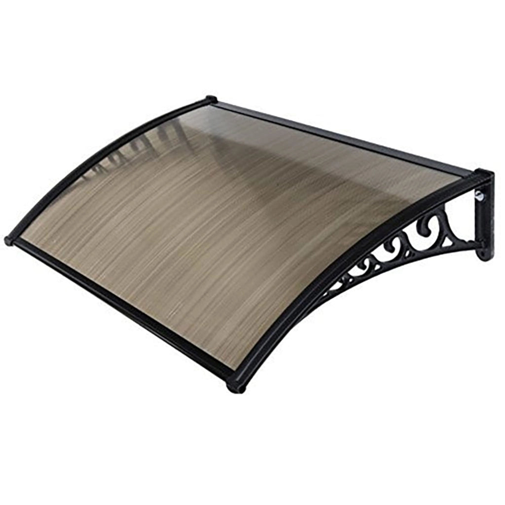 Pensilina Maya in Policarbonato Alveolare Fumè 100x60 cm Nero