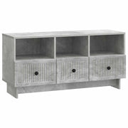 Mobile TV con cassetto-Credenza per TV Grigio Cemento 102 x 34,5 x 50 cm 687771