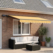 Cornice per Tenda Manuale con LED Sabbia 3,5 x 2,5 m 3426004