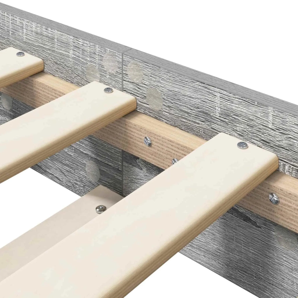 Struttura del letto Sonoma grigio 80 x 200 cm 8009051