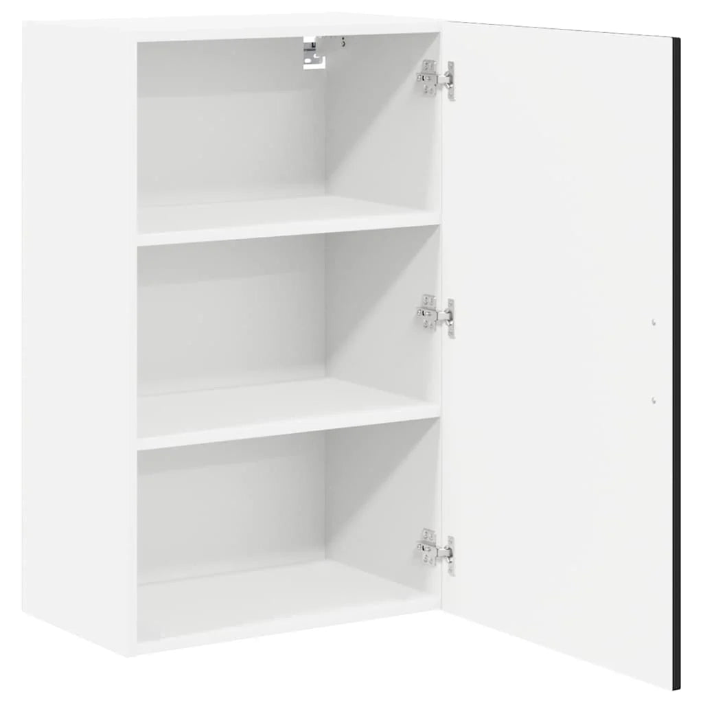 Mobile da cucina moderno e funzionale dalle linee pulite e con spazio per riporre gli oggetti 50 x 31 x 80 cm in legno ingegnerizzato nero 02_0054053
