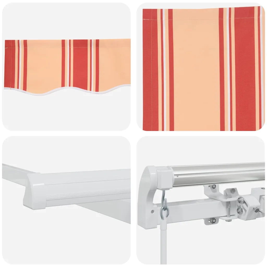 Tenda da Sole | Tenda parasole Giallo e Arancione 350 x 250 x 165 cm Poliestere