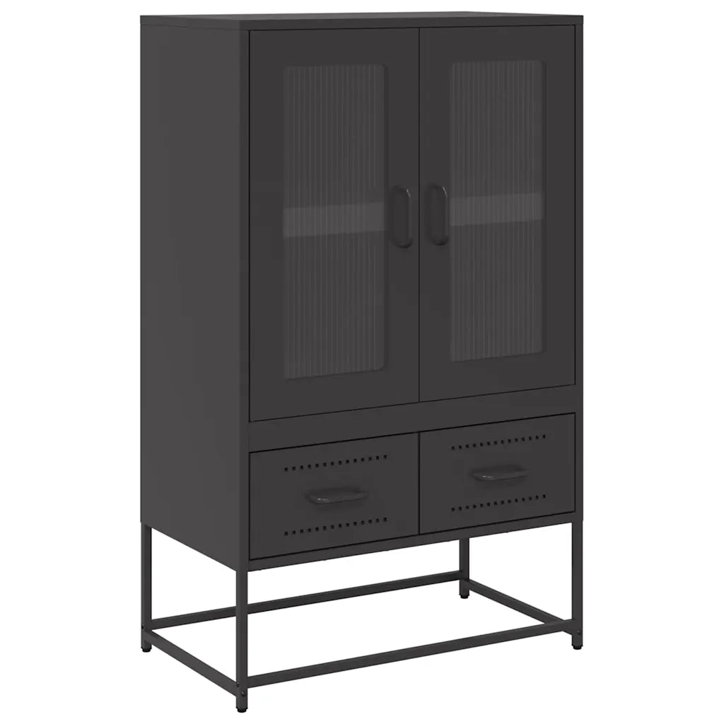 Credenza Nera 68x39x111,5 cm Acciaio 853362