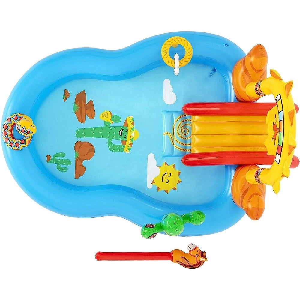 Trade Shop - Play Center Piscina Gonfiabile Bambini Selvaggio West 2anni+ 264x188x140cm 53118 -