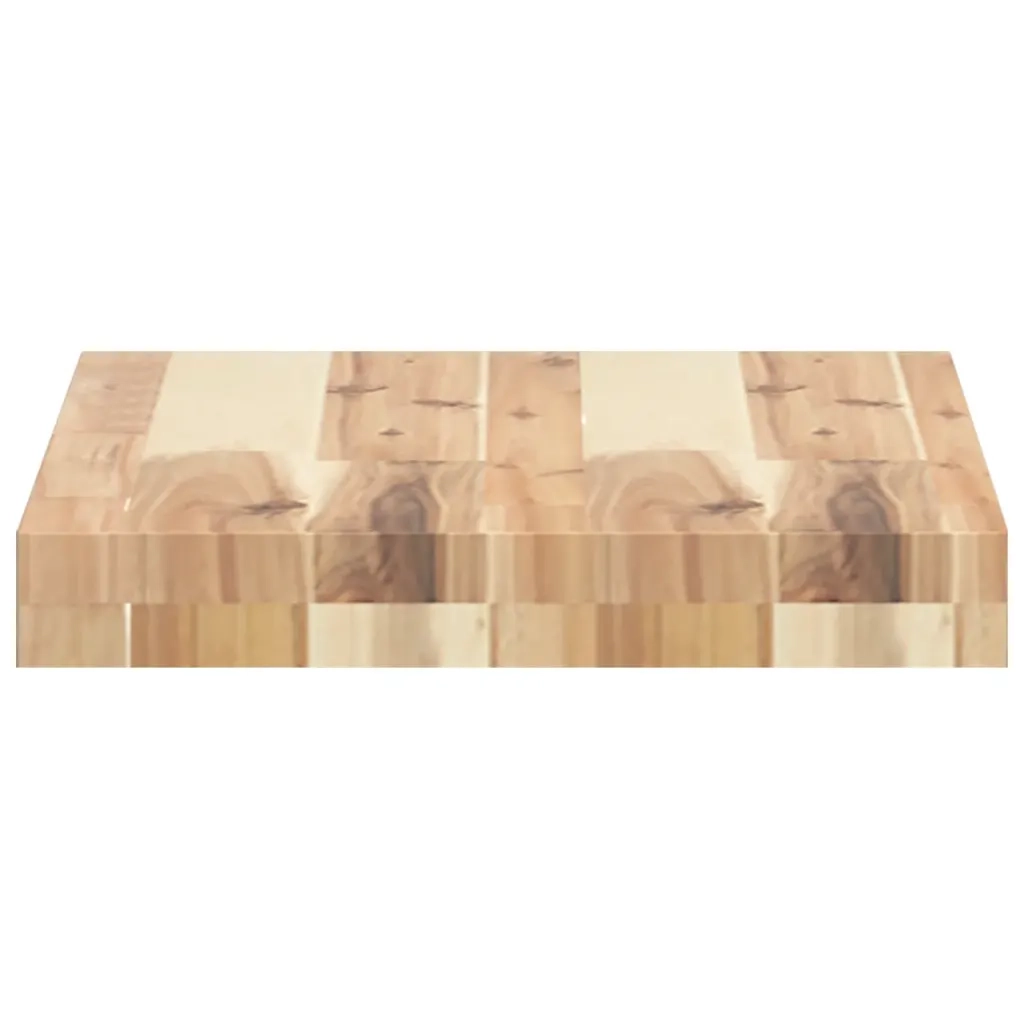 2 pz Mensole da Parete | Scaffali a Parete | Ripiano a parete 60x30x4 cm Legno Acacia Non Trattato