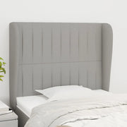 Testiera ad Orecchio Grigio Chiaro 83x23x118/128 cm in Tessuto 3118168