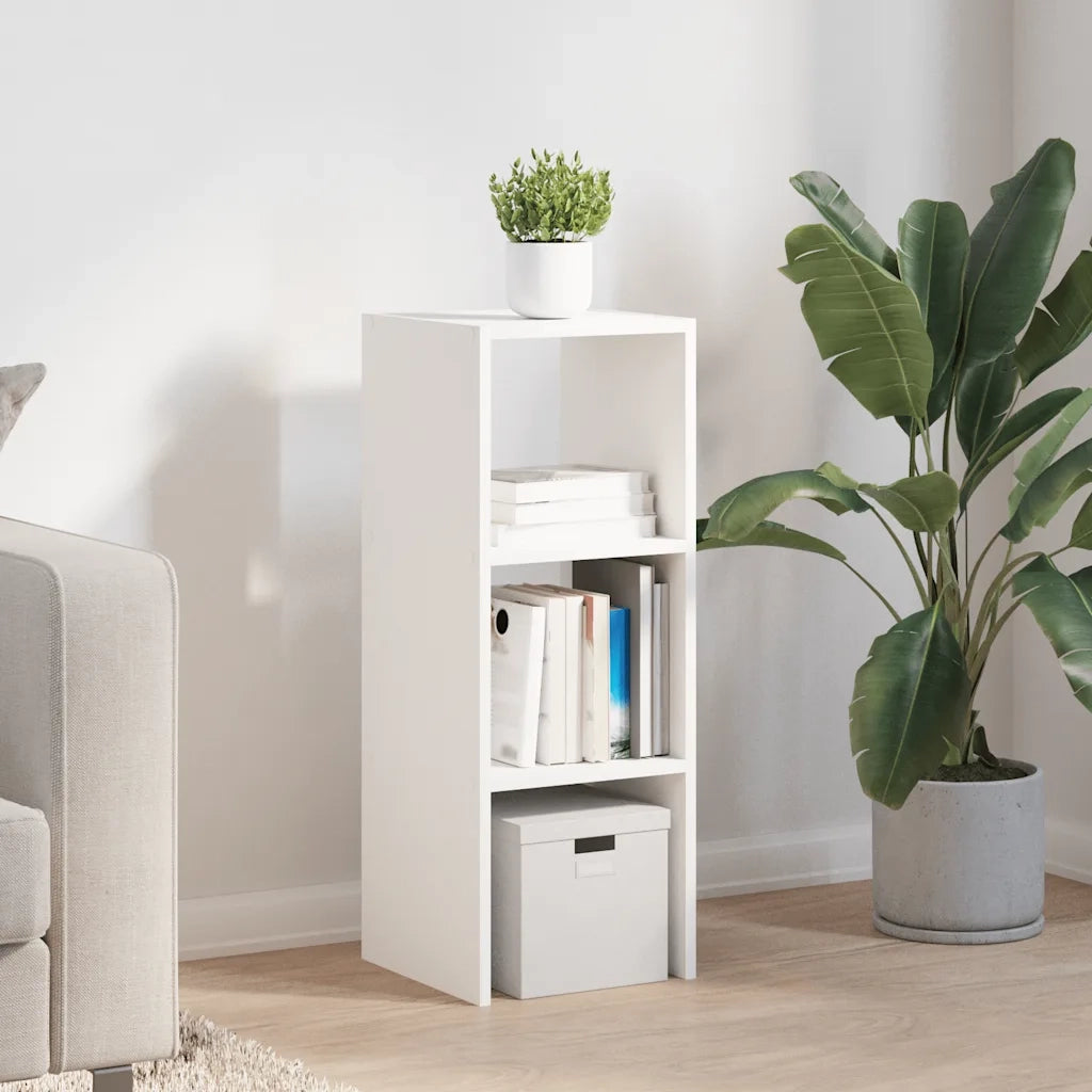 Libreria Impilabili Bianca 30x30x80 cm in Legno Multistrato 858803