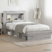 Telaio del letto con storage Sonoma grigio 75 x 190 cm 3433426