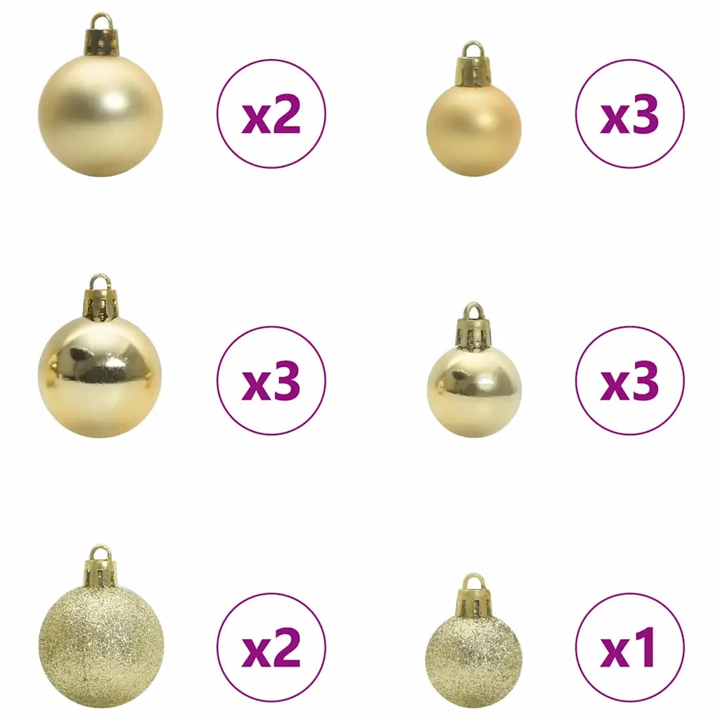 Albero di Natale | Decorazioni natalizie con 150 LED con supporto Verde 150 cm PE