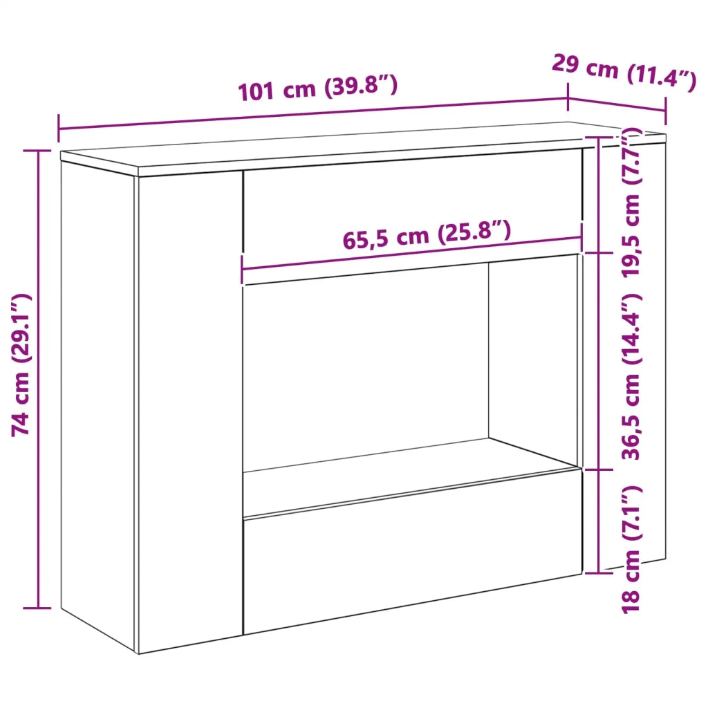 101 x 29 x 74 cm 899865