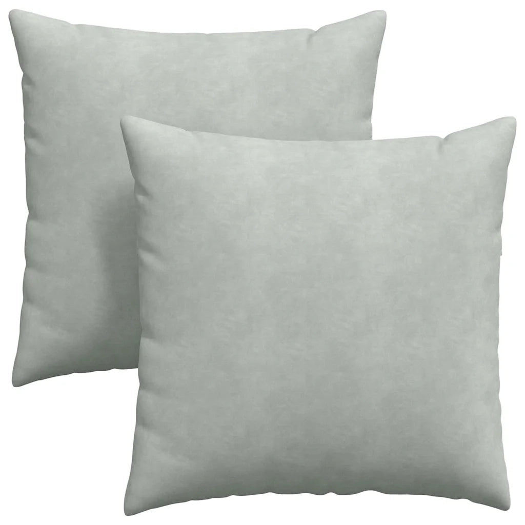 Cuscini da Divano 2 pz | Cuscini per sedie Grigio chiaro 80 x 80 cm