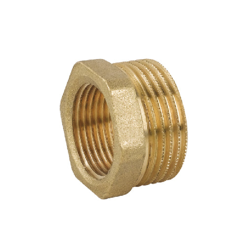 RIDUZIONE MF IN OTTONE GIALLO- 3/4 x 1/2- CAVAL- pezzi 1