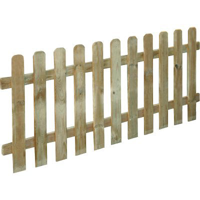 STACCIONATA LEGNO MAXI 100 EURO - PINO IMPREGNATO 11+2 LAMELLE CM 180 H.CM 100- 5 pezzi
