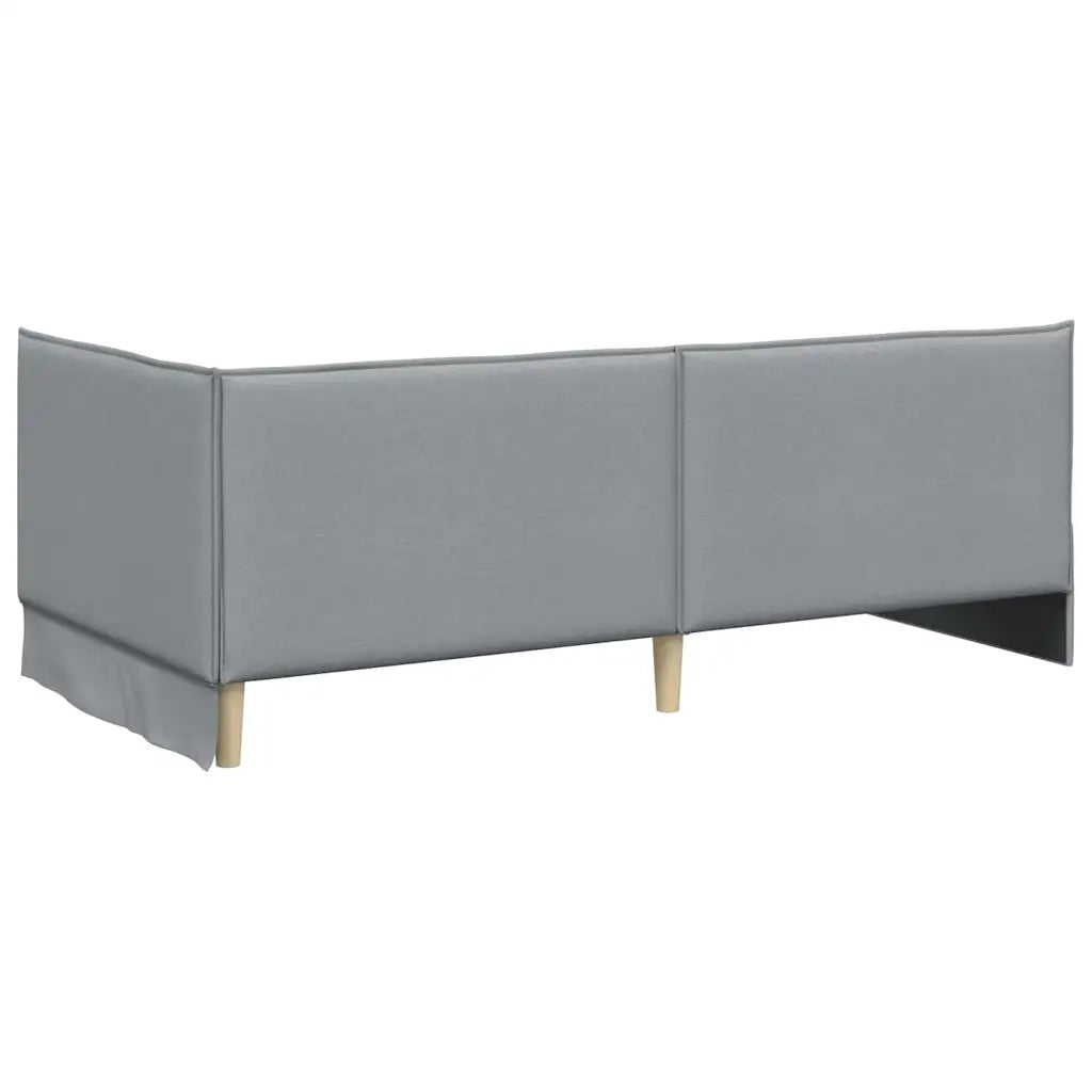 Struttura Letto Angolare con Materasso 2 pz-Giroletto con materasso Grigio chiaro 445059