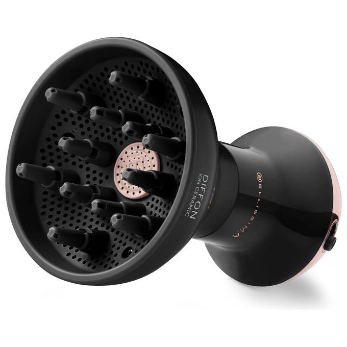 Bellissima Imetec Diffon Ion Ceramic, Diffusore Capelli Ricci, 700 W, Doppia Tensione