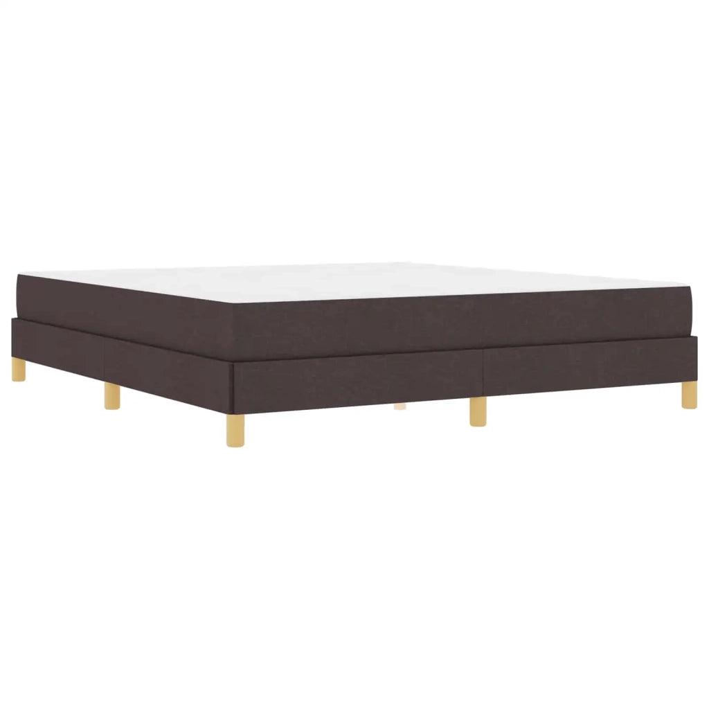 Letto a molle con materasso Marrone Scuro 180 x 200 cm Tessuto 3398587