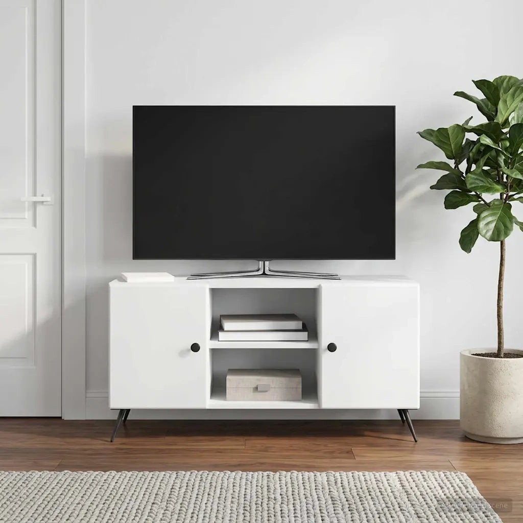Mobile TV Bianco 102 x 34,5 x 50 cm Legno ingegnerizzato 895615