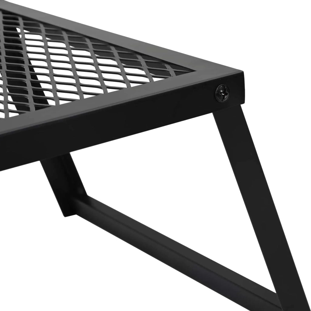 Griglia da Campeggio Pieghevole Nero 58 x 31 x 2 cm 42030066