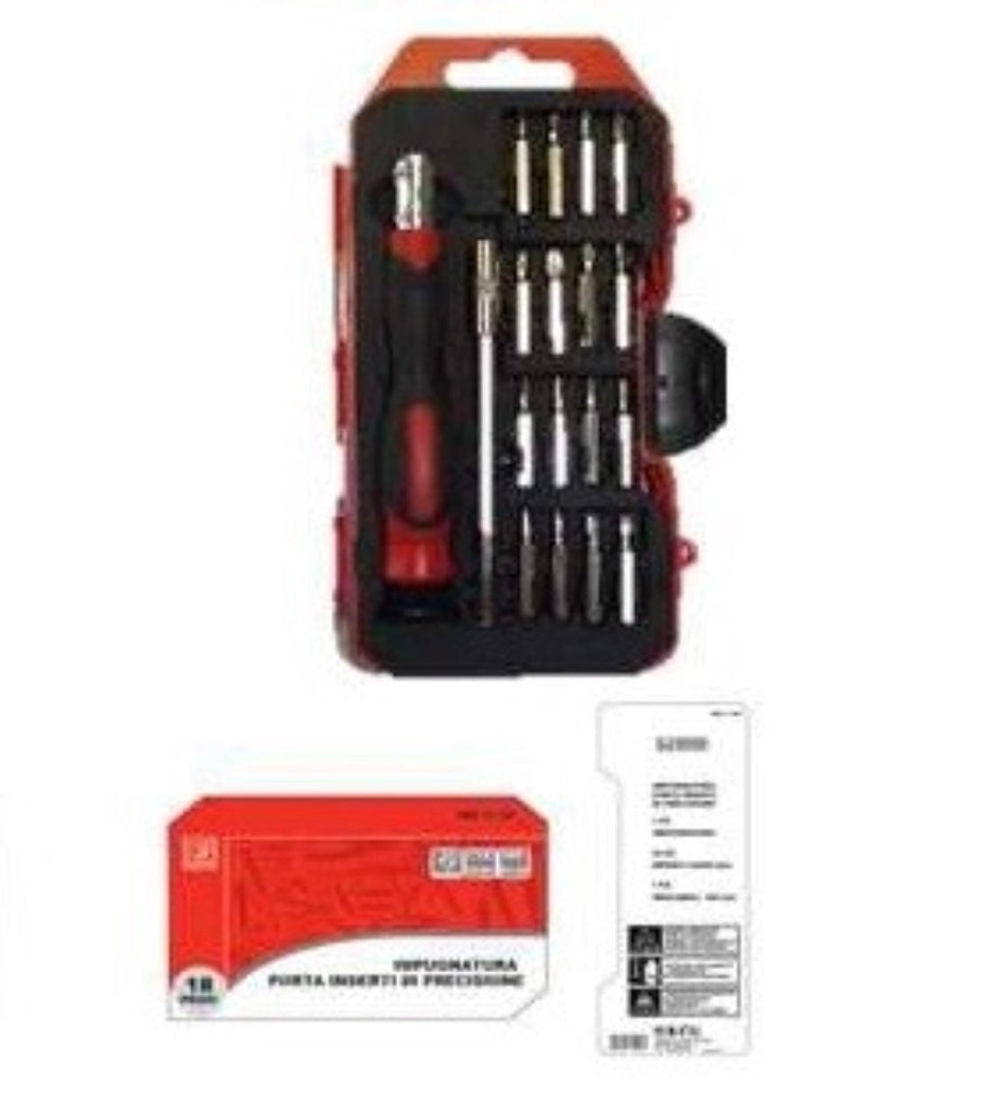 Set Inserti Cr-V + Impugn. Pezzi 18 - Oreca New