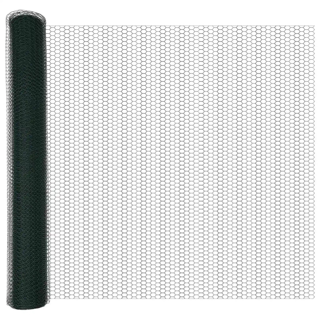 Recinzione Esagonale Verde 1,4 x 10 m PVC 42005353