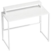 Scrivania/tavolo per computer pieghevole con supporto per monitor, ideale per l'ufficio domestico, 100 x 48 x 87,5 cm.